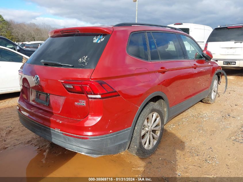 2018 VOLKSWAGEN TIGUAN S - 3VV0B7AX1JM054812