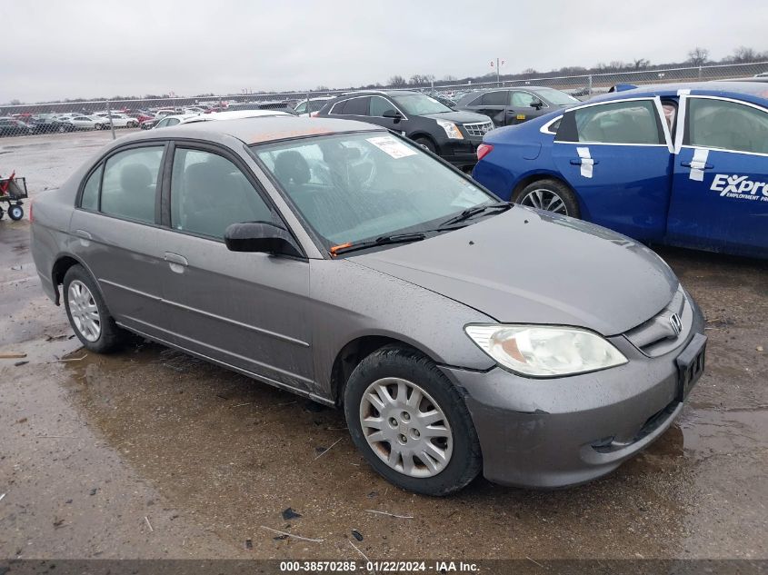 2HGES16575H631695 | 2005 HONDA CIVIC