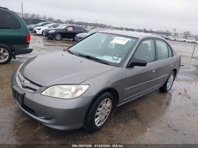 2HGES16575H631695 | 2005 HONDA CIVIC