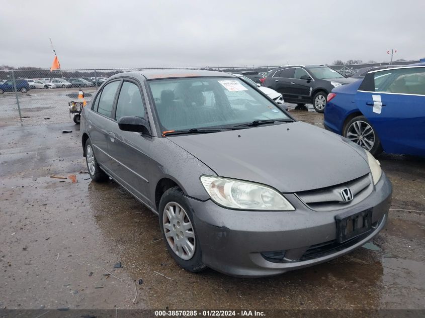 2HGES16575H631695 | 2005 HONDA CIVIC