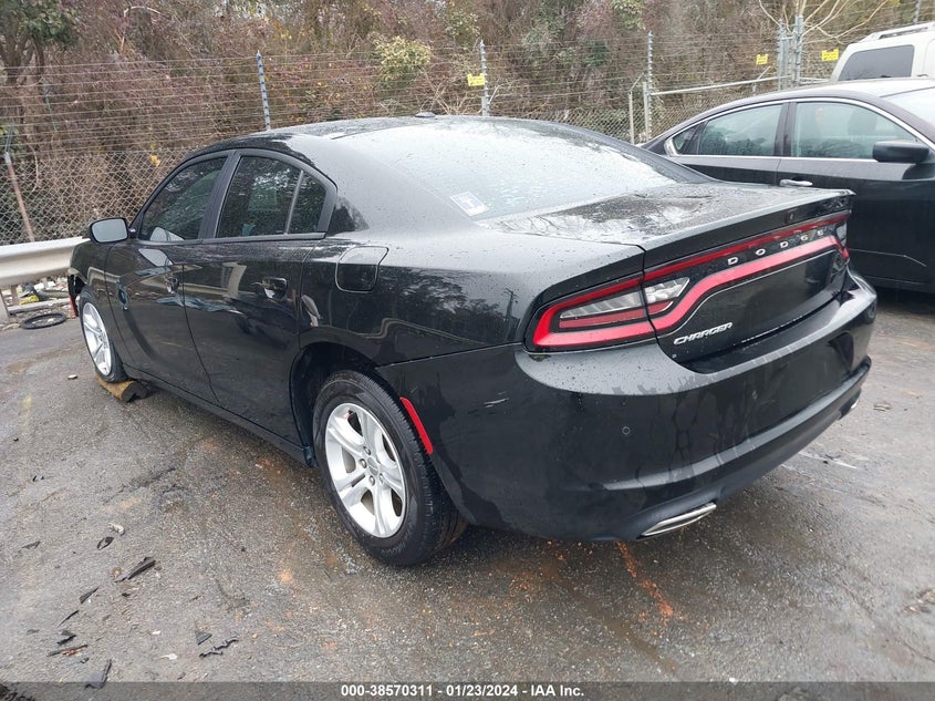 VIN 2C3CDXBG8KH702607 2019 DODGE CHARGER SXT