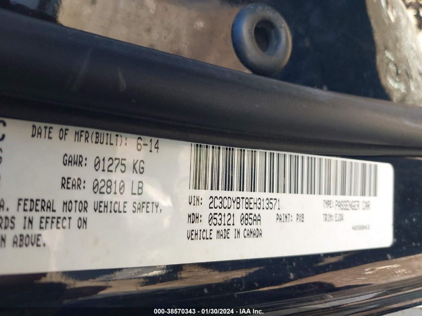 2014 DODGE CHALLENGER R/T - 2C3CDYBT8EH313571