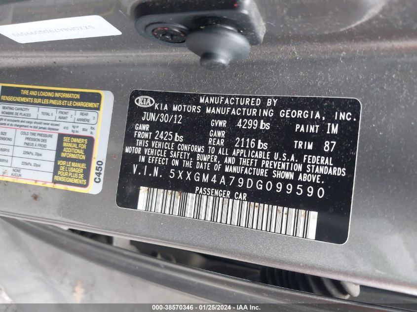 2013 KIA OPTIMA LX - 5XXGM4A79DG099590