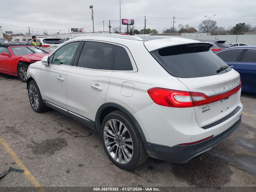2016 LINCOLN MKX RESERVE - 2LMTJ6LP5GBL47760