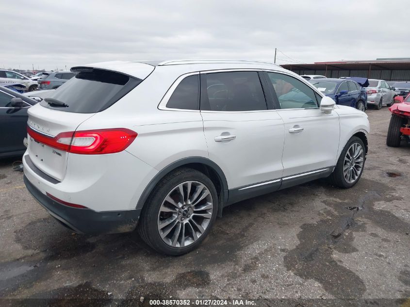 2016 LINCOLN MKX RESERVE - 2LMTJ6LP5GBL47760