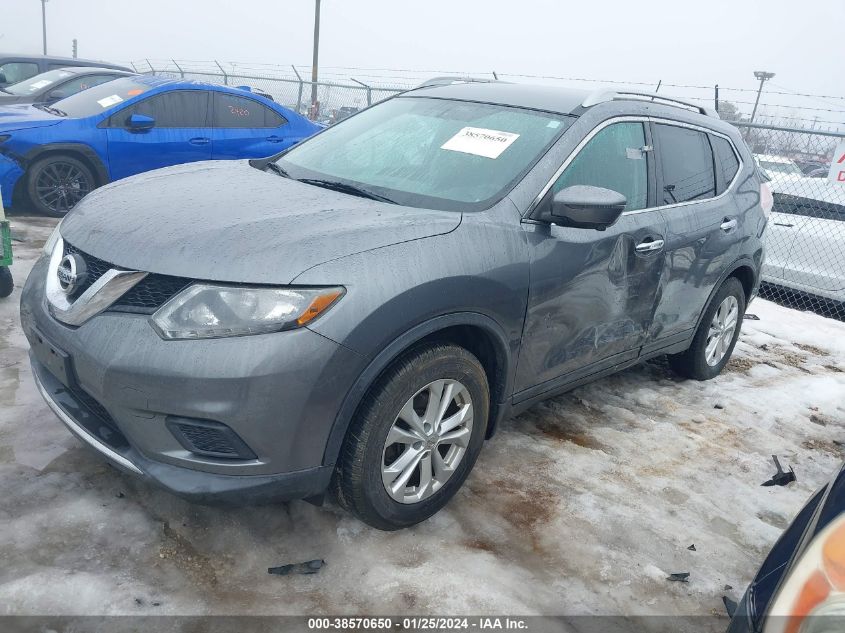 2016 NISSAN ROGUE S/SL/SV - 5N1AT2MT8GC833139