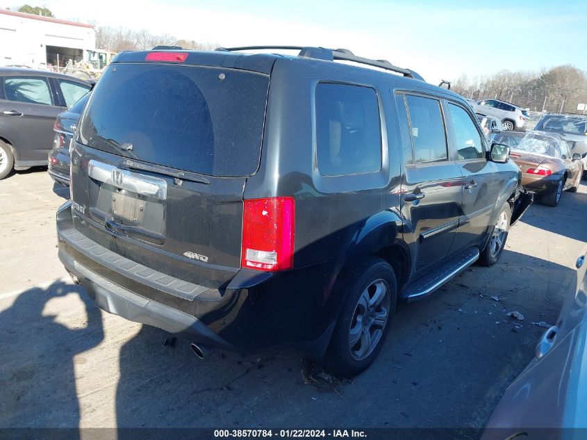 2013 HONDA PILOT EXL - 5FNYF4H58DB012672