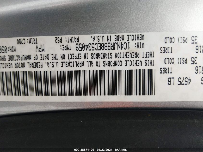 2014 JEEP PATRIOT SPORT - 1C4NJRBB8ED534059