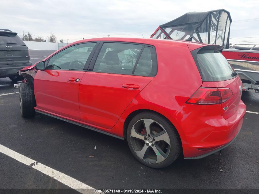 2015 VOLKSWAGEN GOLF GTI 2.0T S 4-DOOR - 3VW4T7AU0FM083841