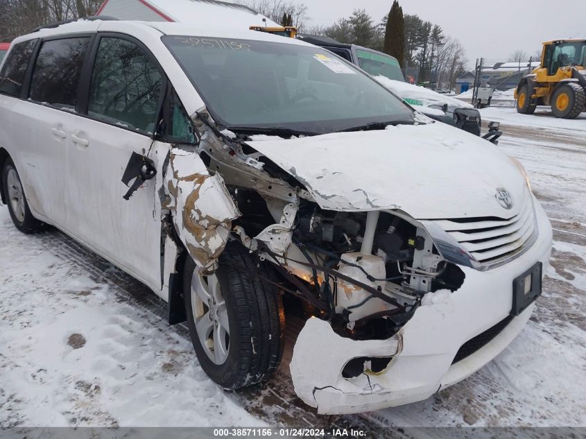 2015 TOYOTA SIENNA LE 8 PASSENGER - 5TDKK3DC0FS626954