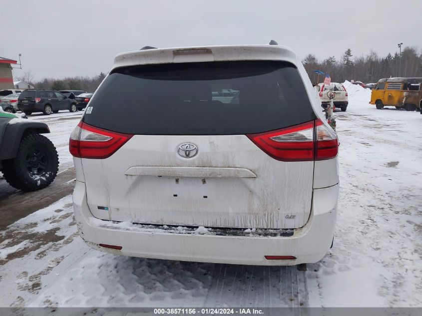 2015 TOYOTA SIENNA LE 8 PASSENGER - 5TDKK3DC0FS626954