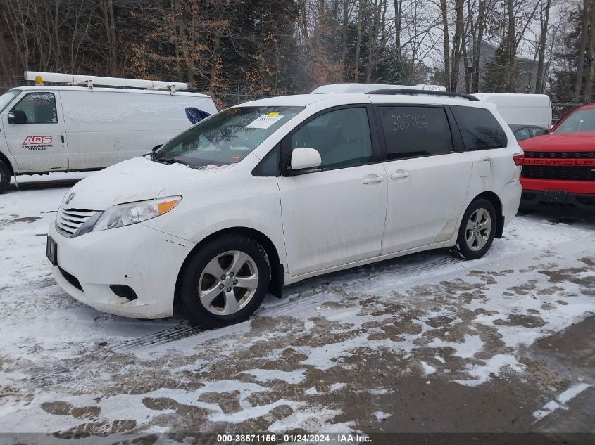 2015 TOYOTA SIENNA LE 8 PASSENGER - 5TDKK3DC0FS626954