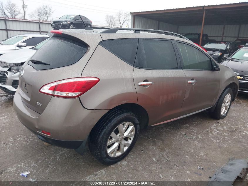 2014 NISSAN MURANO SV - JN8AZ1MUXEW422198