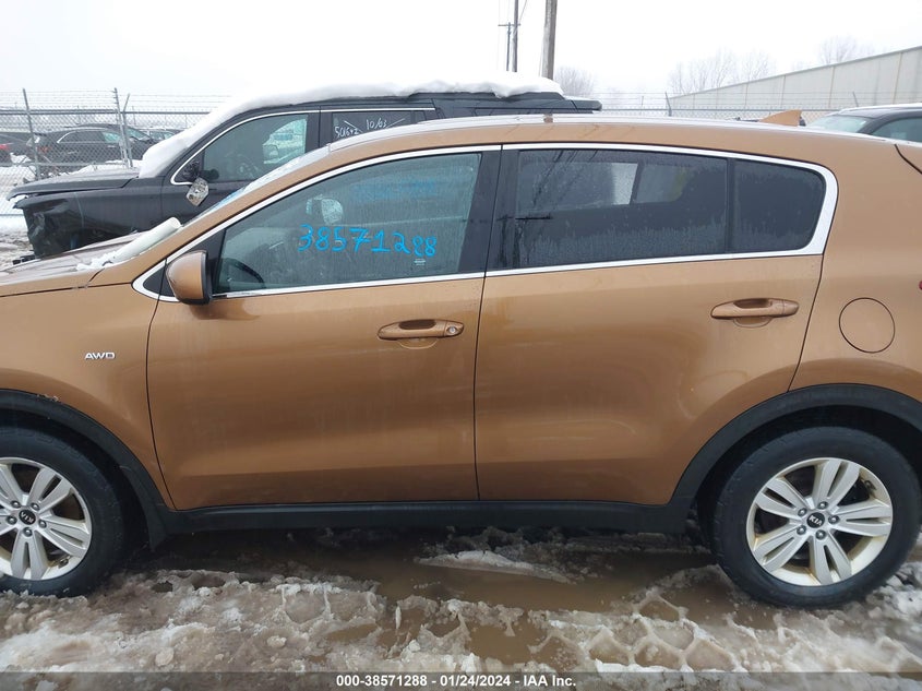 VIN KNDPMCAC5H7161170 2017 KIA SPORTAGE LX