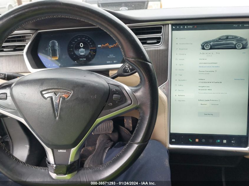 2013 TESLA MODEL S - 5YJSA1CG2DFP16927