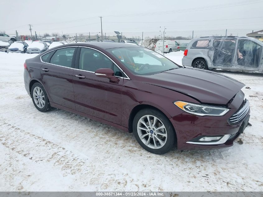 2017 FORD FUSION SE - 3FA6P0HDXHR365624