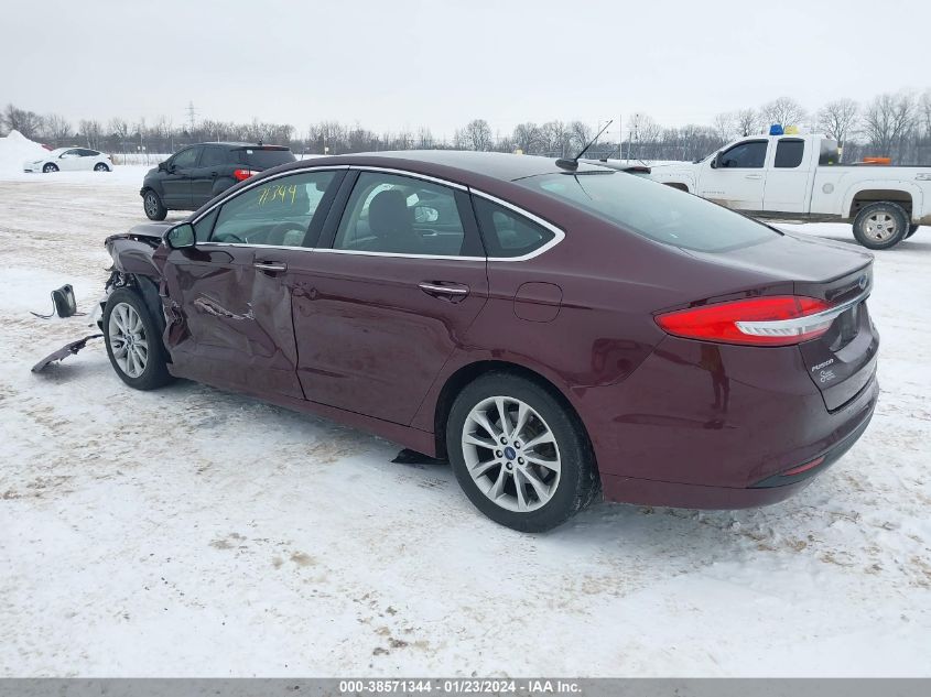 2017 FORD FUSION SE - 3FA6P0HDXHR365624