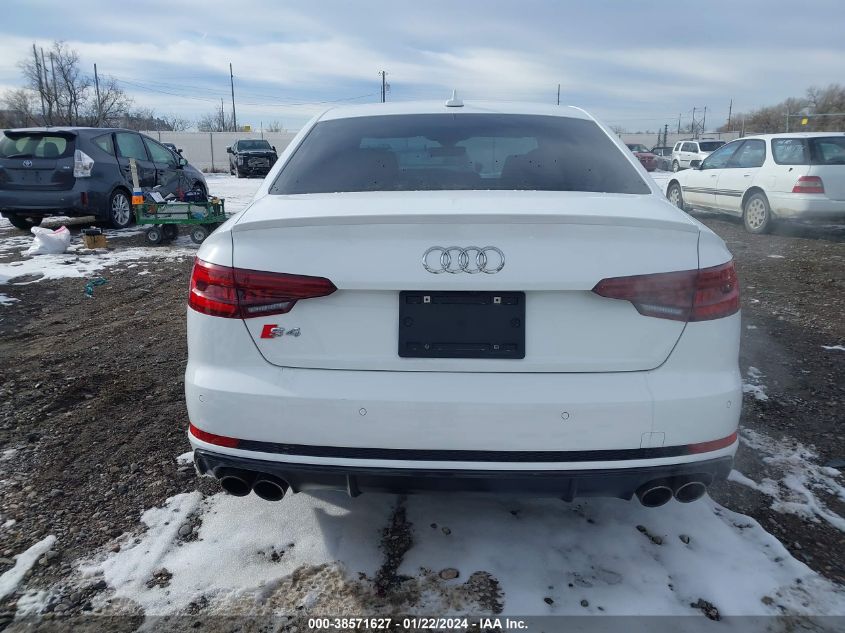 2018 AUDI S4 PREMIUM PLUS - WAUB4AF44JA132197
