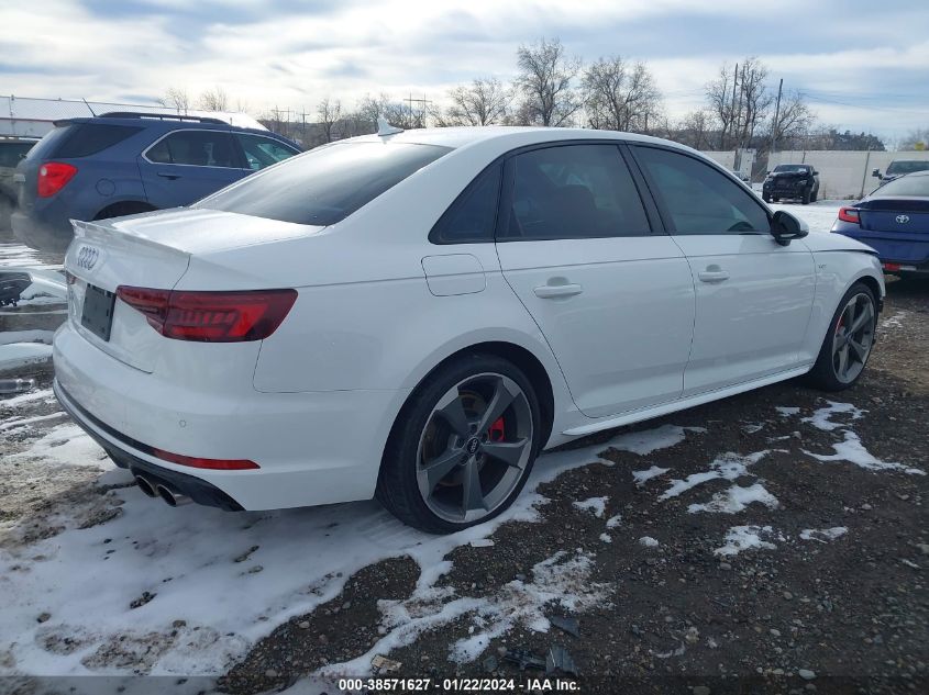 2018 AUDI S4 PREMIUM PLUS - WAUB4AF44JA132197