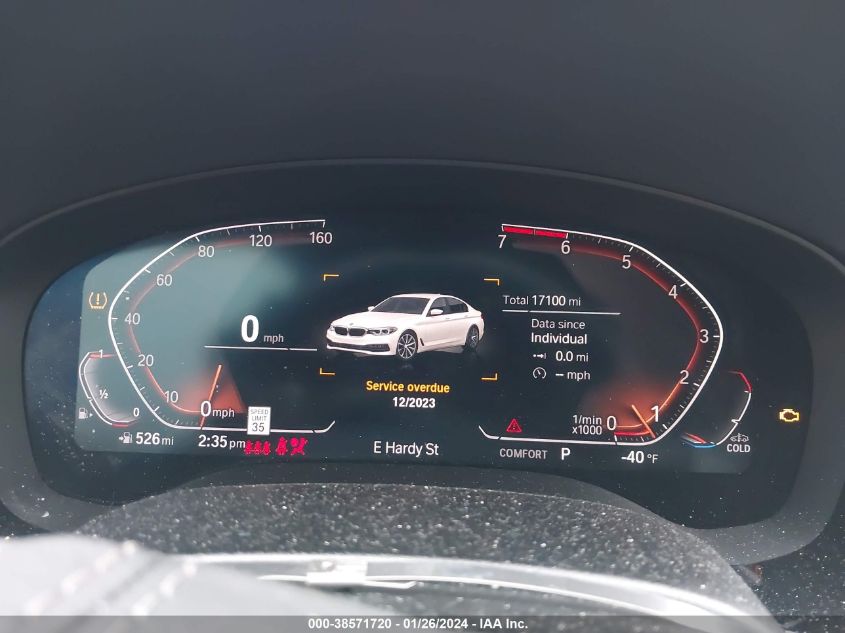 2020 BMW 530I XI WBAJR7C07LCD18988