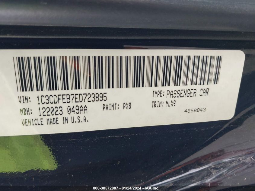 2014 DODGE DART GT - 1C3CDFEB7ED723895