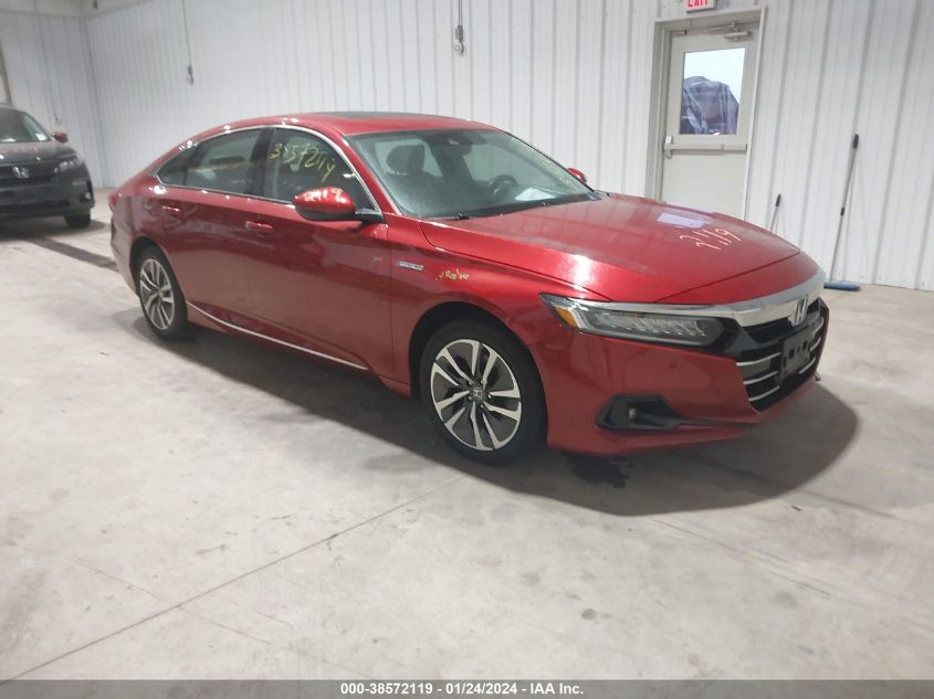 2021 HONDA ACCORD HYBRID EXL - 1HGCV3F54MA008204