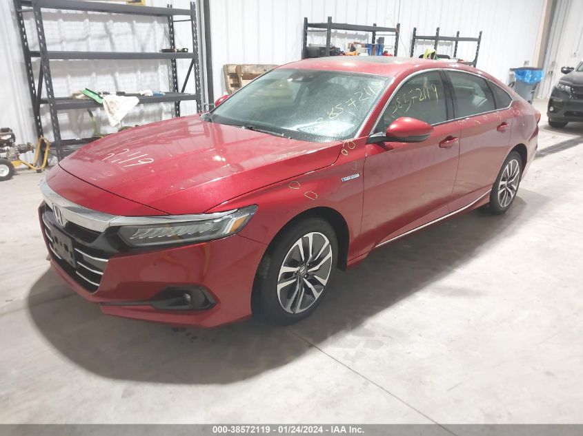 2021 HONDA ACCORD HYBRID EXL - 1HGCV3F54MA008204