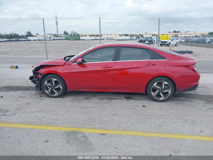 2023 HYUNDAI ELANTRA LIMITED - KMHLP4AG7PU423622