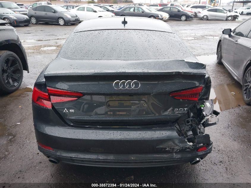 2018 AUDI A5 2.0T PREMIUM - WAUDNCF57JA007284
