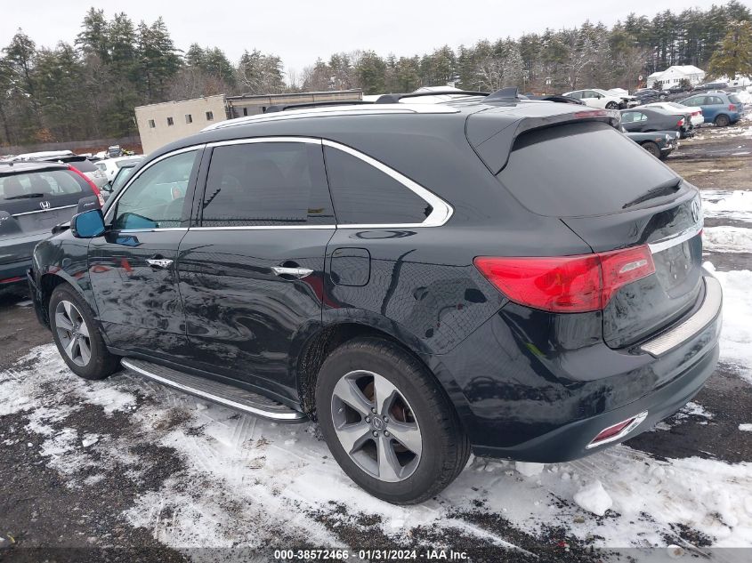 2016 ACURA MDX 3.5L (A9)/W/ACURAWATCH PLUS - 5FRYD4H29GB035036