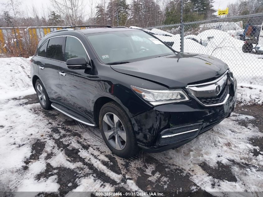 2016 ACURA MDX 3.5L (A9)/W/ACURAWATCH PLUS - 5FRYD4H29GB035036