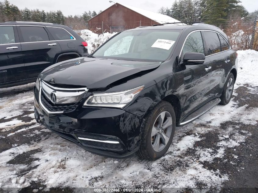 2016 ACURA MDX 3.5L (A9)/W/ACURAWATCH PLUS - 5FRYD4H29GB035036