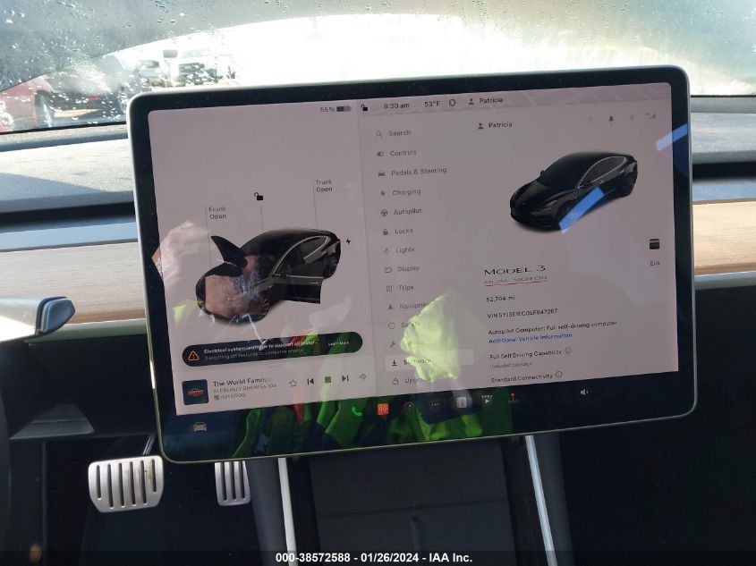 2020 TESLA MODEL 3 PERFORMANCE DUAL MOTOR ALL-WHEEL DRIVE - 5YJ3E1EC0LF647267