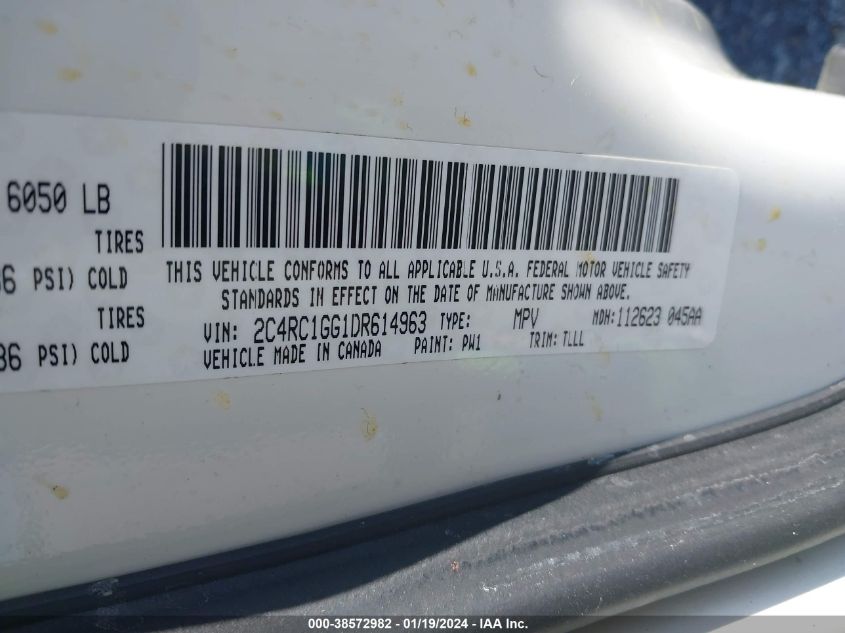 2013 CHRYSLER TOWN & COUNTRY LIMITED - 2C4RC1GG1DR614963