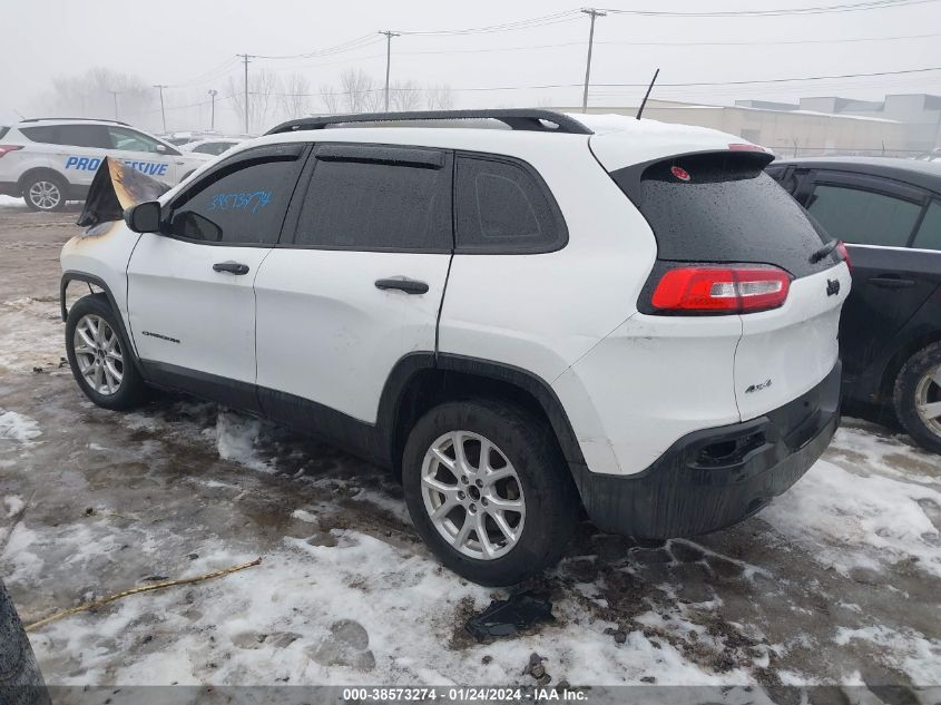 2016 JEEP CHEROKEE SPORT - 1C4PJMAB5GW109032