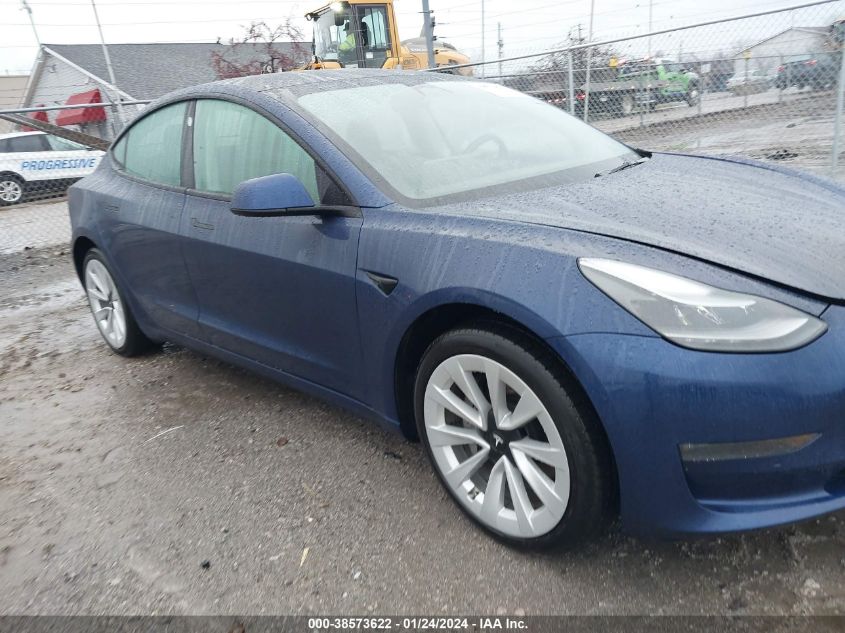 2022 TESLA MODEL 3 LONG RANGE DUAL MOTOR ALL-WHEEL DRIVE - 5YJ3E1EB5NF204297