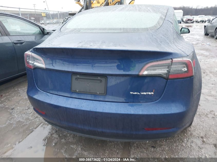 2022 TESLA MODEL 3 LONG RANGE DUAL MOTOR ALL-WHEEL DRIVE - 5YJ3E1EB5NF204297