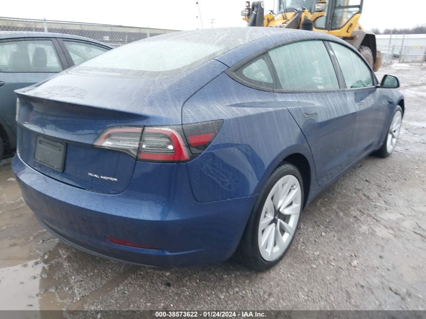 2022 TESLA MODEL 3 LONG RANGE DUAL MOTOR ALL-WHEEL DRIVE - 5YJ3E1EB5NF204297