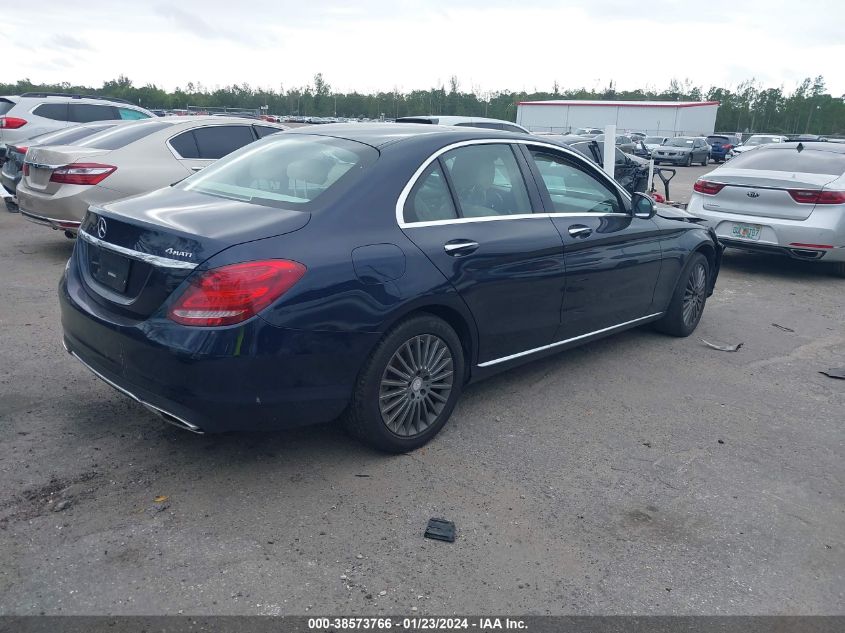 2015 MERCEDES-BENZ C 300 4MATIC/LUXURY 4MATIC/SPORT 4MATIC - 55SWF4KB7FU017028