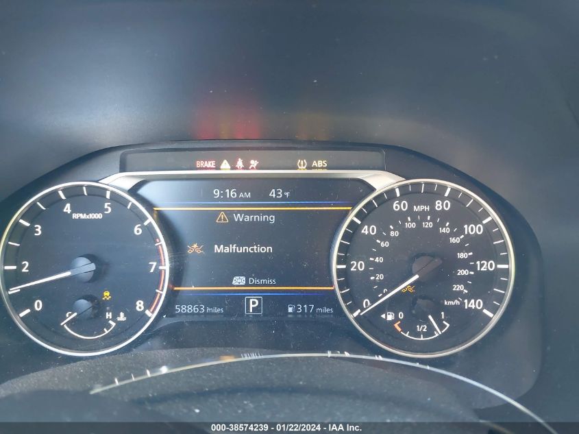 2019 NISSAN ALTIMA SR - 1N4BL4CV9KC173683