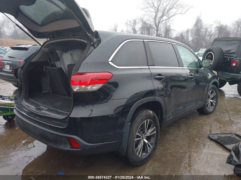 2019 TOYOTA HIGHLANDER LE/LE PLUS - 5TDBZRFH9KS723586