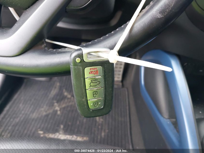 2014 HYUNDAI VELOSTER TURBO W/BLUE - KMHTC6AEXEU186479