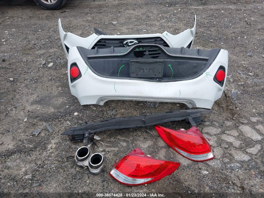 2014 HYUNDAI VELOSTER TURBO W/BLUE - KMHTC6AEXEU186479