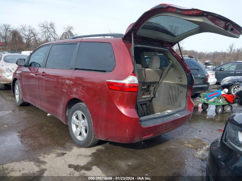 2015 TOYOTA SIENNA LE 8 PASSENGER - 5TDKK3DC0FS615095