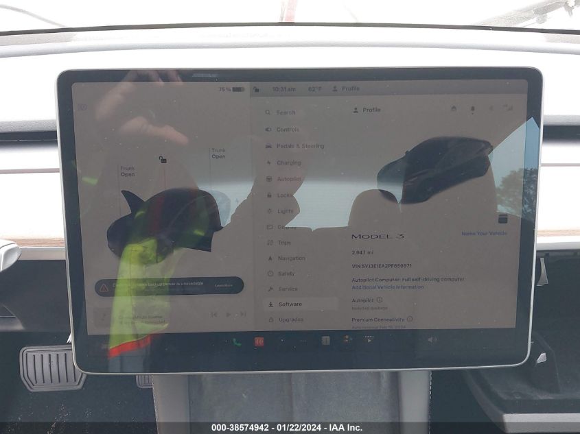 2023 TESLA MODEL 3 REAR-WHEEL DRIVE - 5YJ3E1EA2PF656671