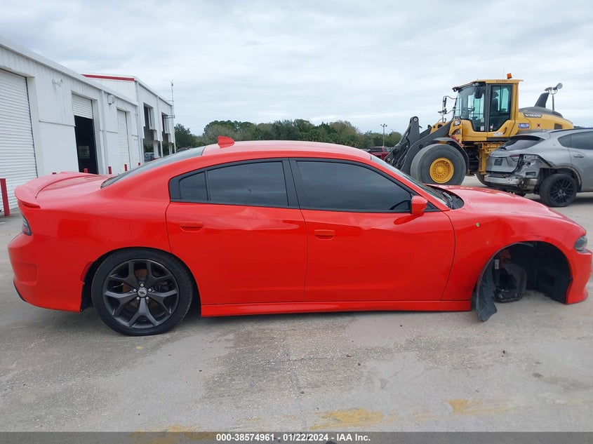 VIN 2C3CDXHG1KH749274 2019 DODGE CHARGER GT