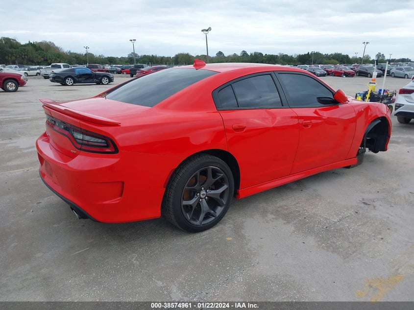 VIN 2C3CDXHG1KH749274 2019 DODGE CHARGER GT