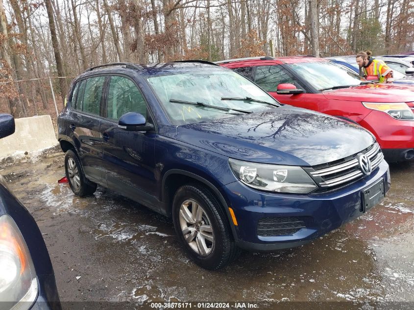 2016 VOLKSWAGEN TIGUAN S - WVGBV7AXXGW599135