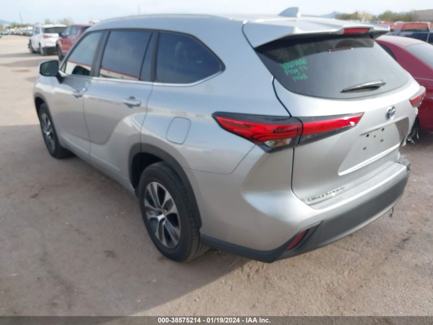 2023 TOYOTA HIGHLANDER HYBRID XLE - 5TDKARAH2PS018165