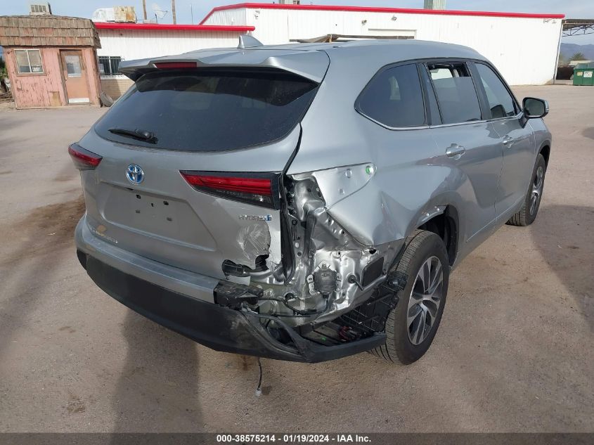 2023 TOYOTA HIGHLANDER HYBRID XLE - 5TDKARAH2PS018165